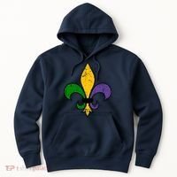 Mardi Gras New Orleans Fleur De Lis Hoodie thumb 0