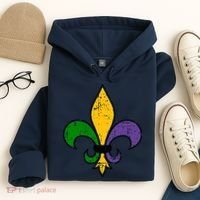 Mardi Gras New Orleans Fleur De Lis Hoodie thumb 4