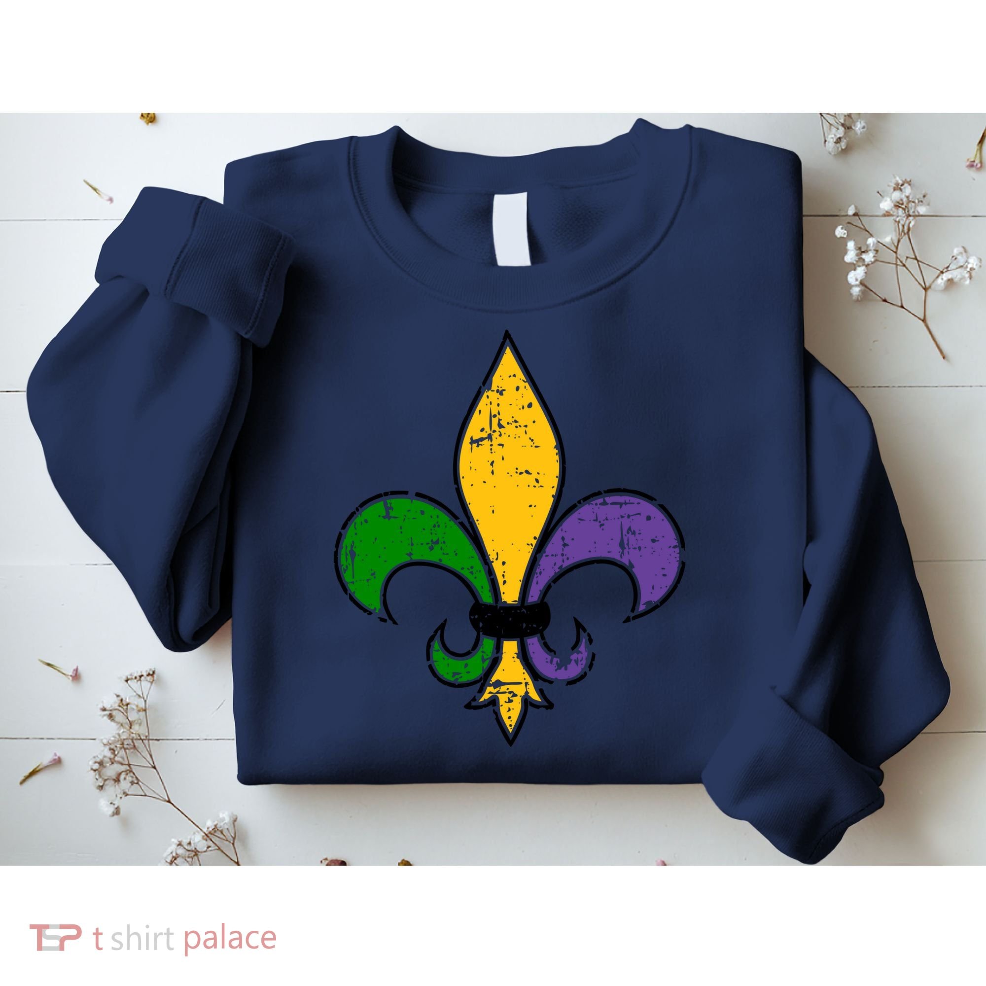 Mardi Gras New Orleans Fleur De Lis Sweatshirt