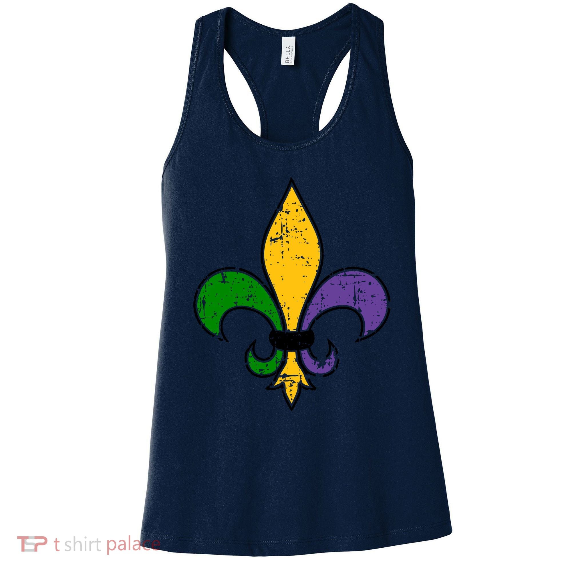 Mardi Gras New Orleans Fleur De Lis Women's Tank Top