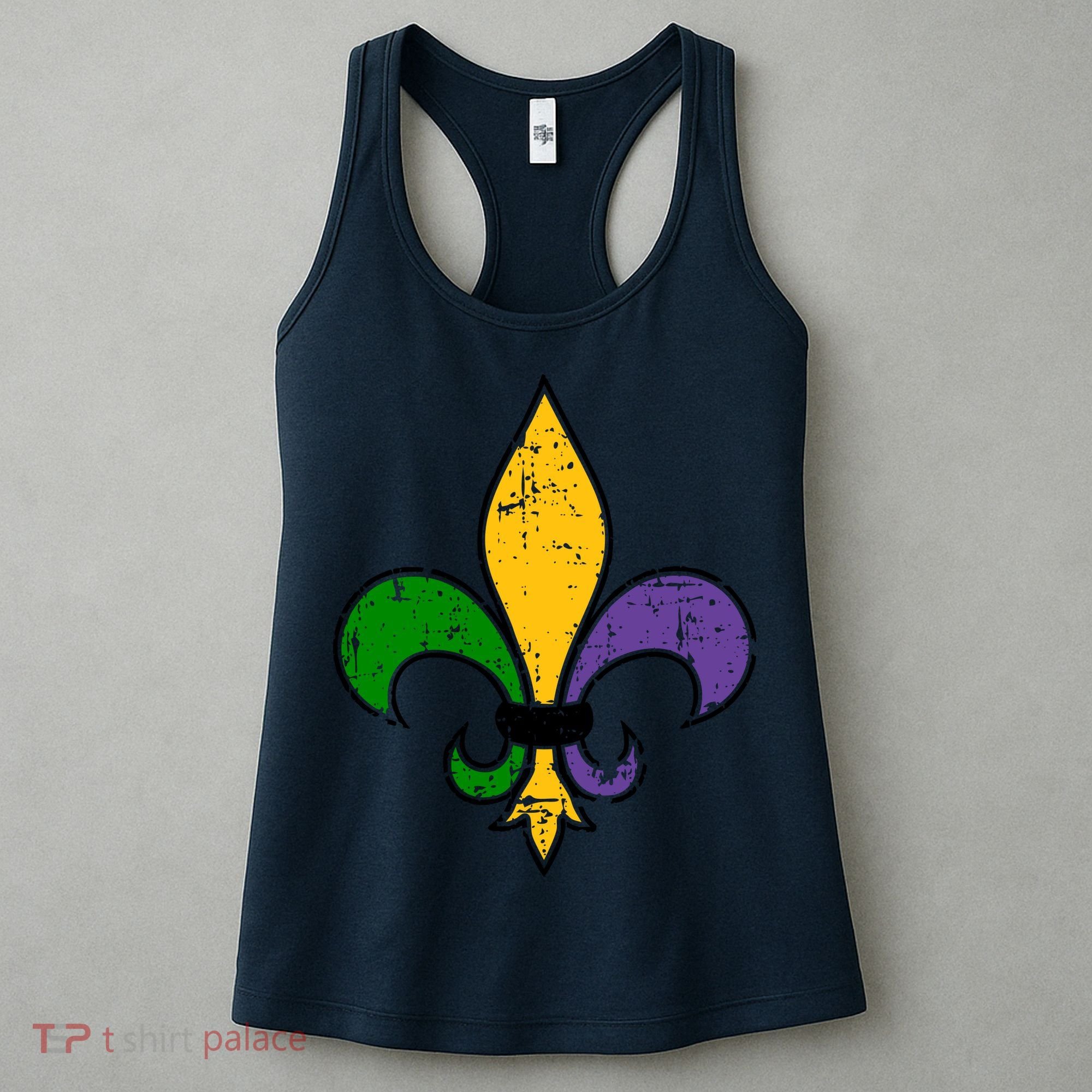 Mardi Gras New Orleans Fleur De Lis Women's Tank Top