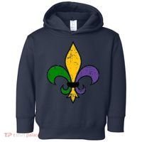Mardi Gras New Orleans Fleur De Lis Toddler Hoodie thumb 0