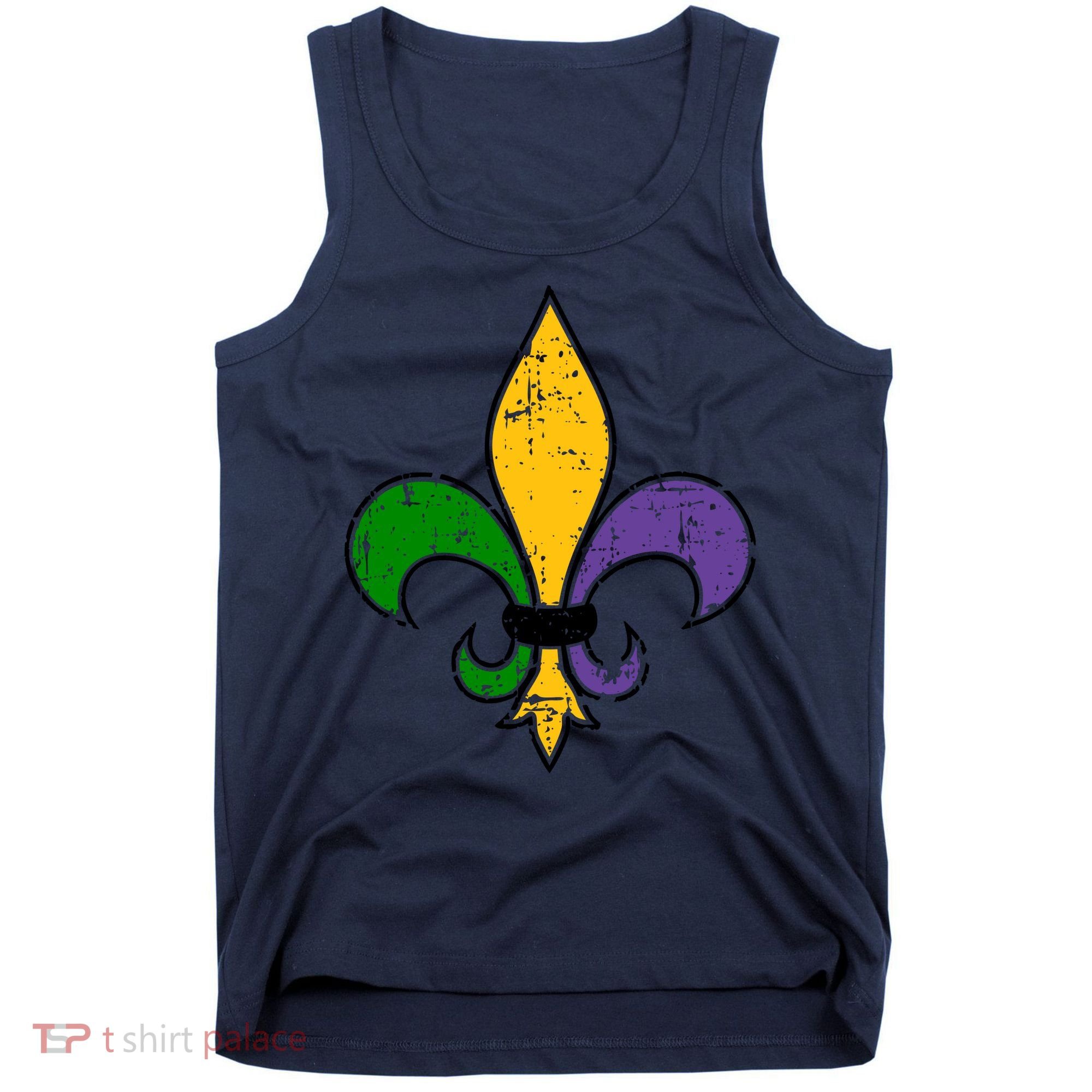 Mardi Gras New Orleans Fleur De Lis Tank Top