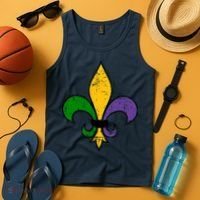 Mardi Gras New Orleans Fleur De Lis Tank Top thumb 4