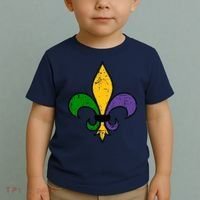Mardi Gras New Orleans Fleur De Lis Toddler T-Shirt thumb 2