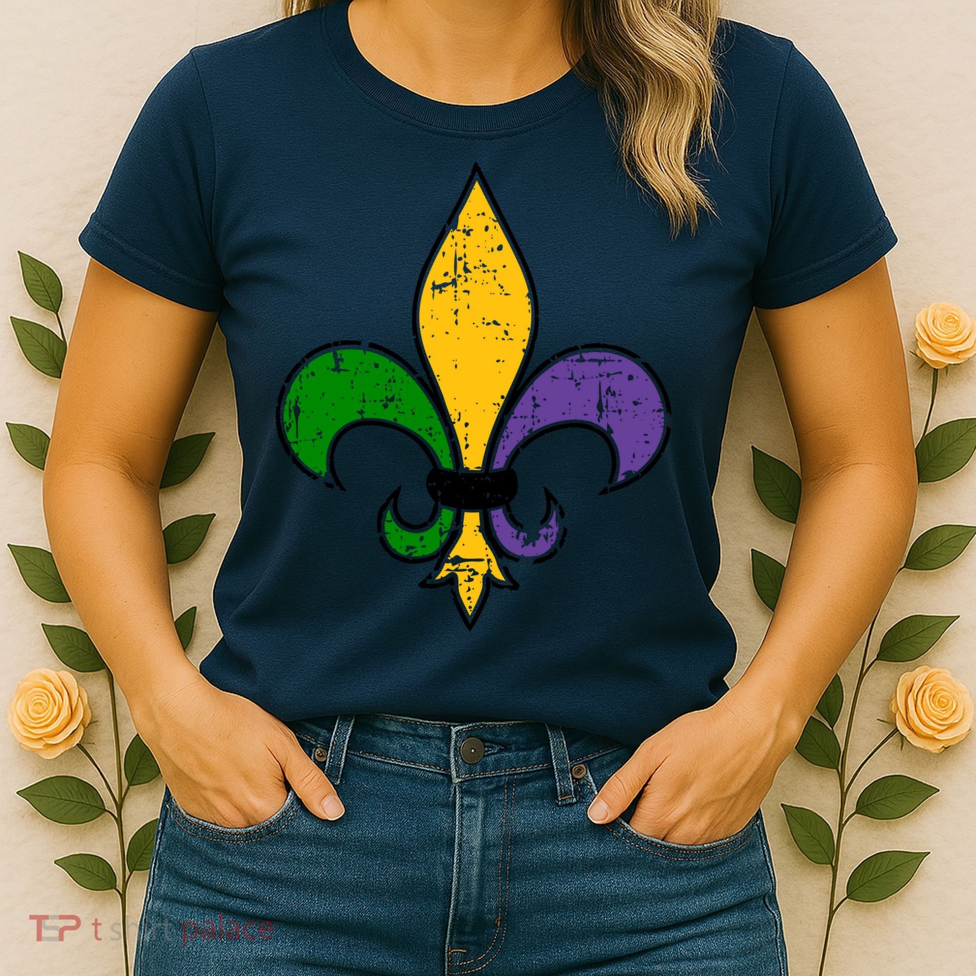 Mardi Gras New Orleans Fleur De Lis Women's T-Shirt