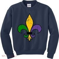Mardi Gras New Orleans Fleur De Lis Kids Sweatshirt thumb 0
