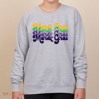 Mardi Gras New Orleans Retro Women's Sweatshirt thumb 0