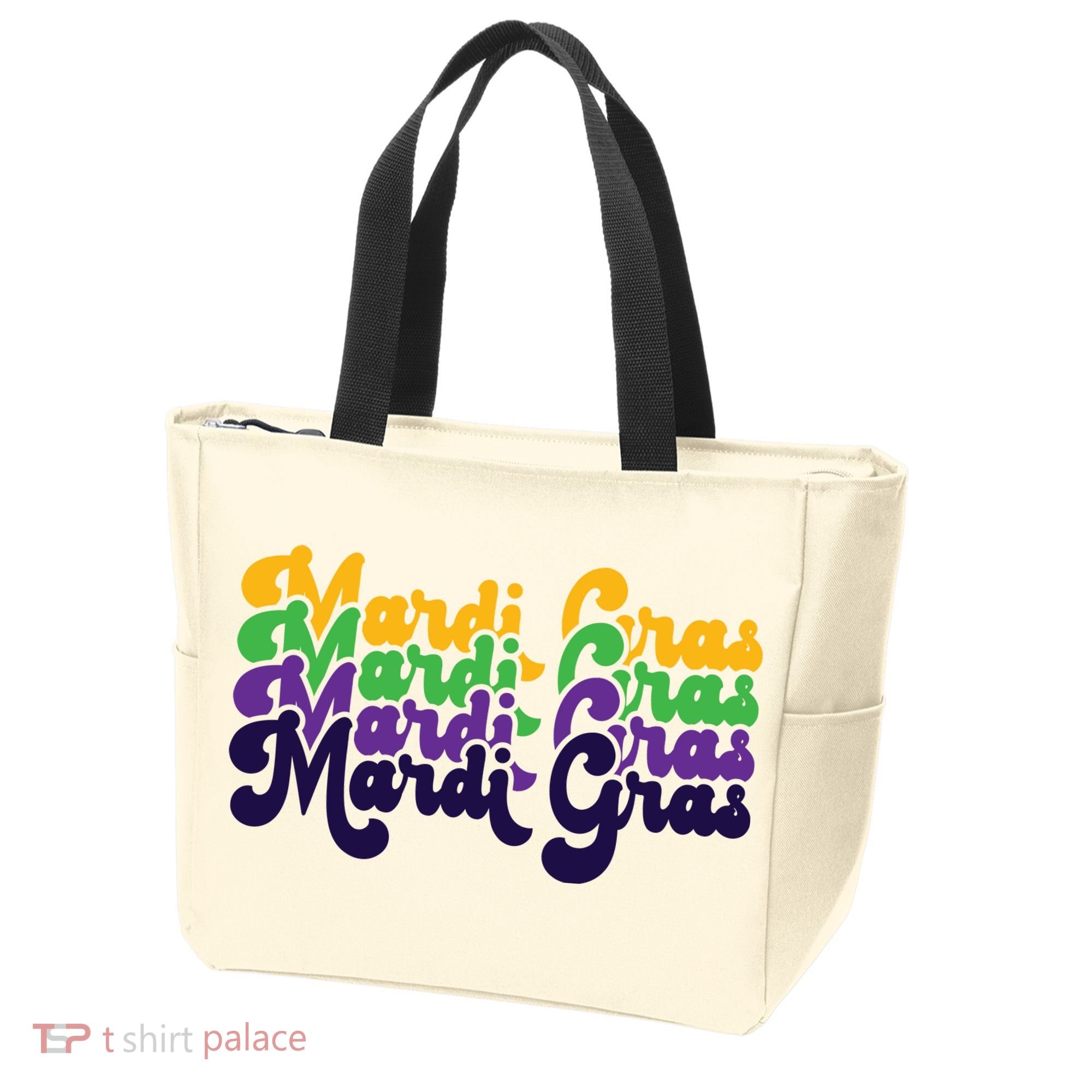 Mardi Gras New Orleans Retro Tote Bag