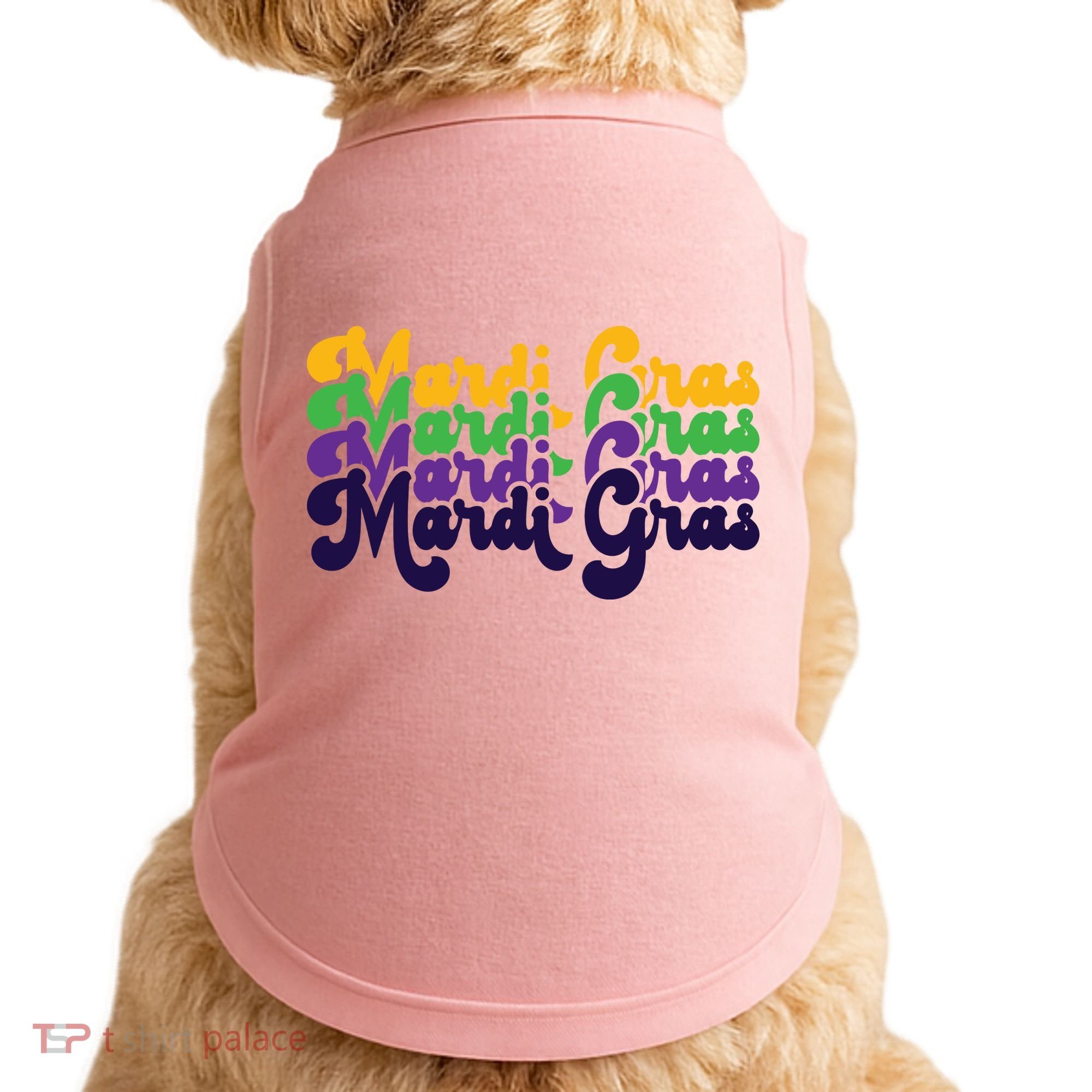 Mardi Gras New Orleans Retro Doggie Tank