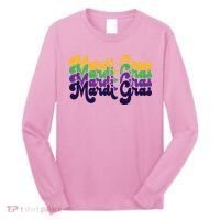 Mardi Gras New Orleans Retro Long Sleeve Shirt thumb 0