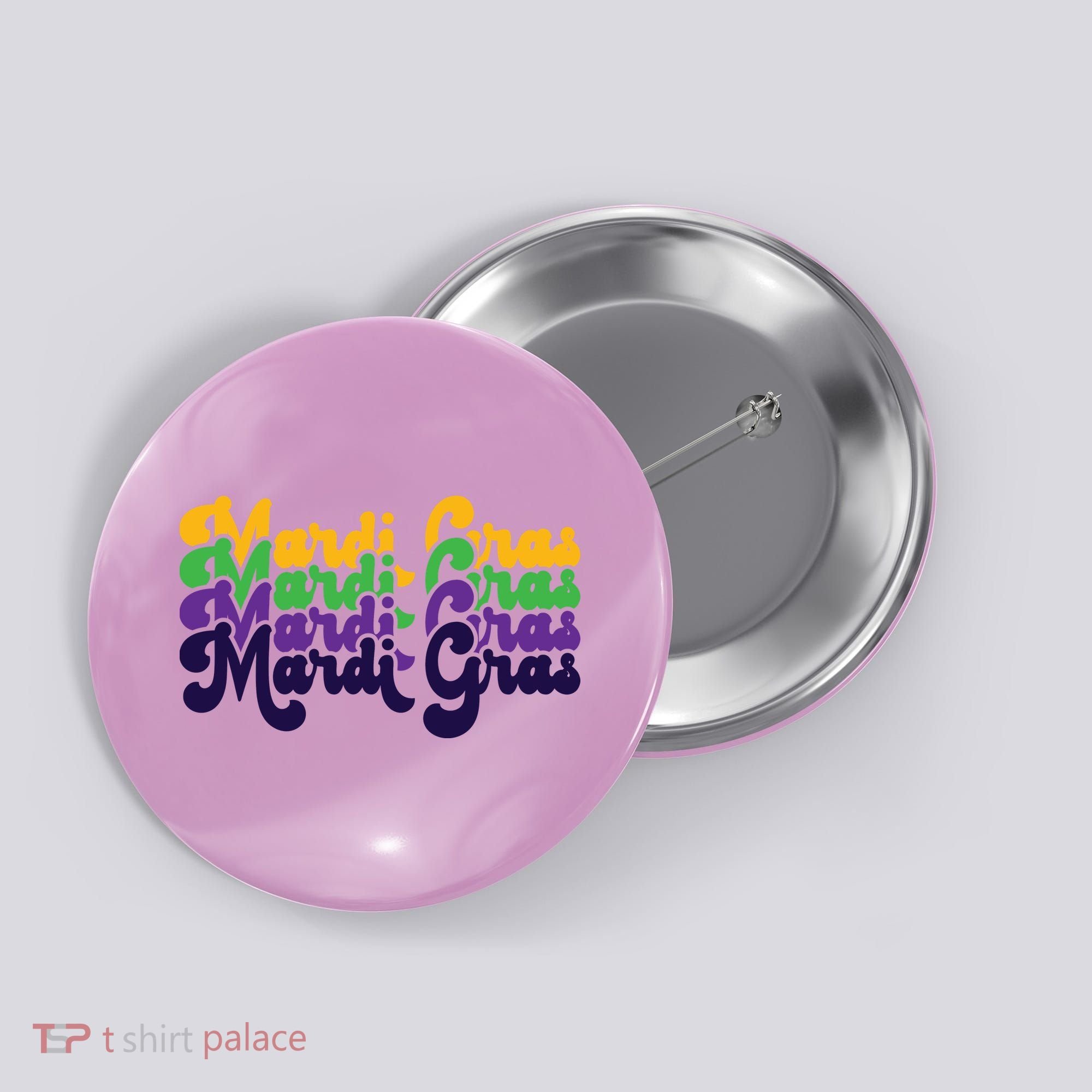 Mardi Gras New Orleans Retro Button