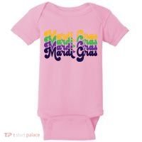 Mardi Gras New Orleans Retro Baby Bodysuit thumb 0
