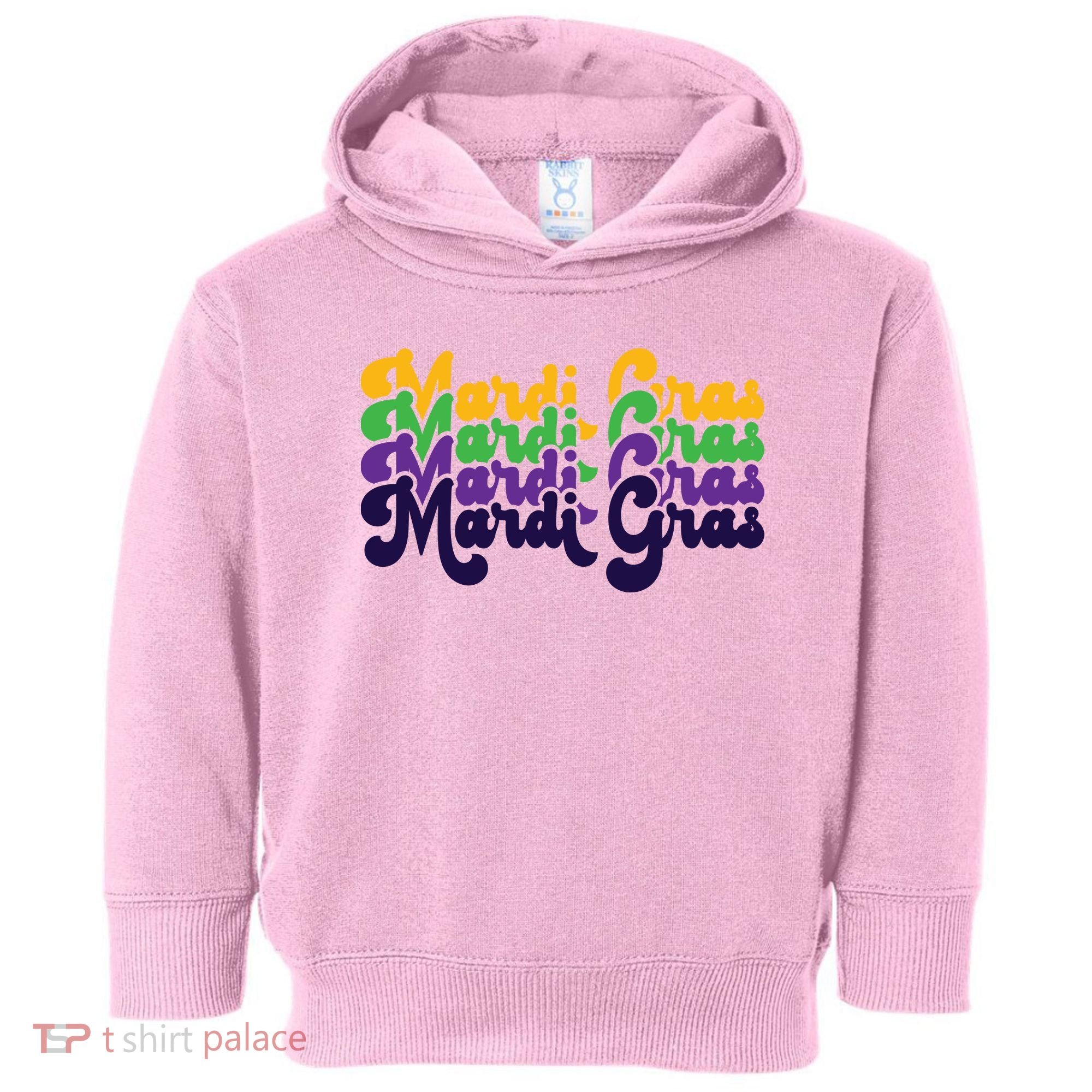 Mardi Gras New Orleans Retro Toddler Hoodie
