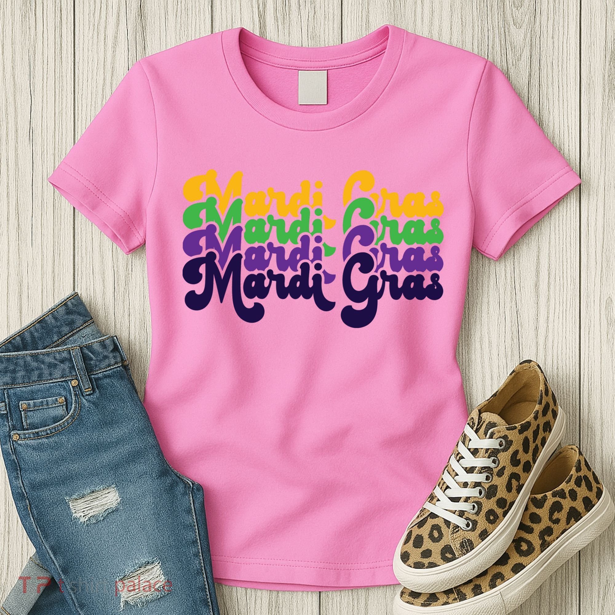 Mardi Gras New Orleans Retro Women's T-Shirt