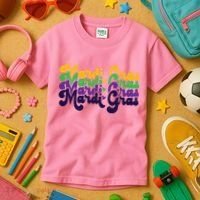 Mardi Gras New Orleans Retro Kids T-Shirt thumb 3