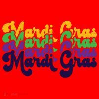 Mardi Gras New Orleans Retro Santa Hat thumb 1