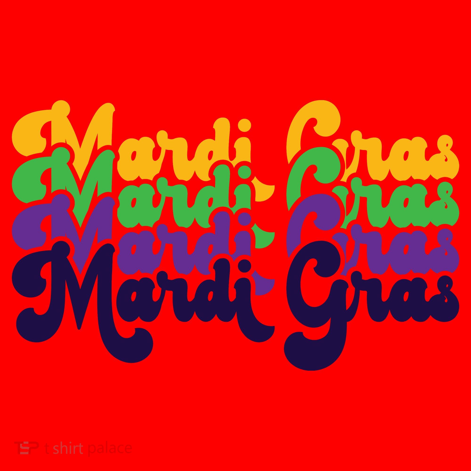 Mardi Gras New Orleans Retro Santa Hat