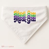 Mardi Gras New Orleans Retro USA-Made Doggie Bandana thumb 0