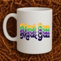 Mardi Gras New Orleans Retro Coffee Mug thumb 2