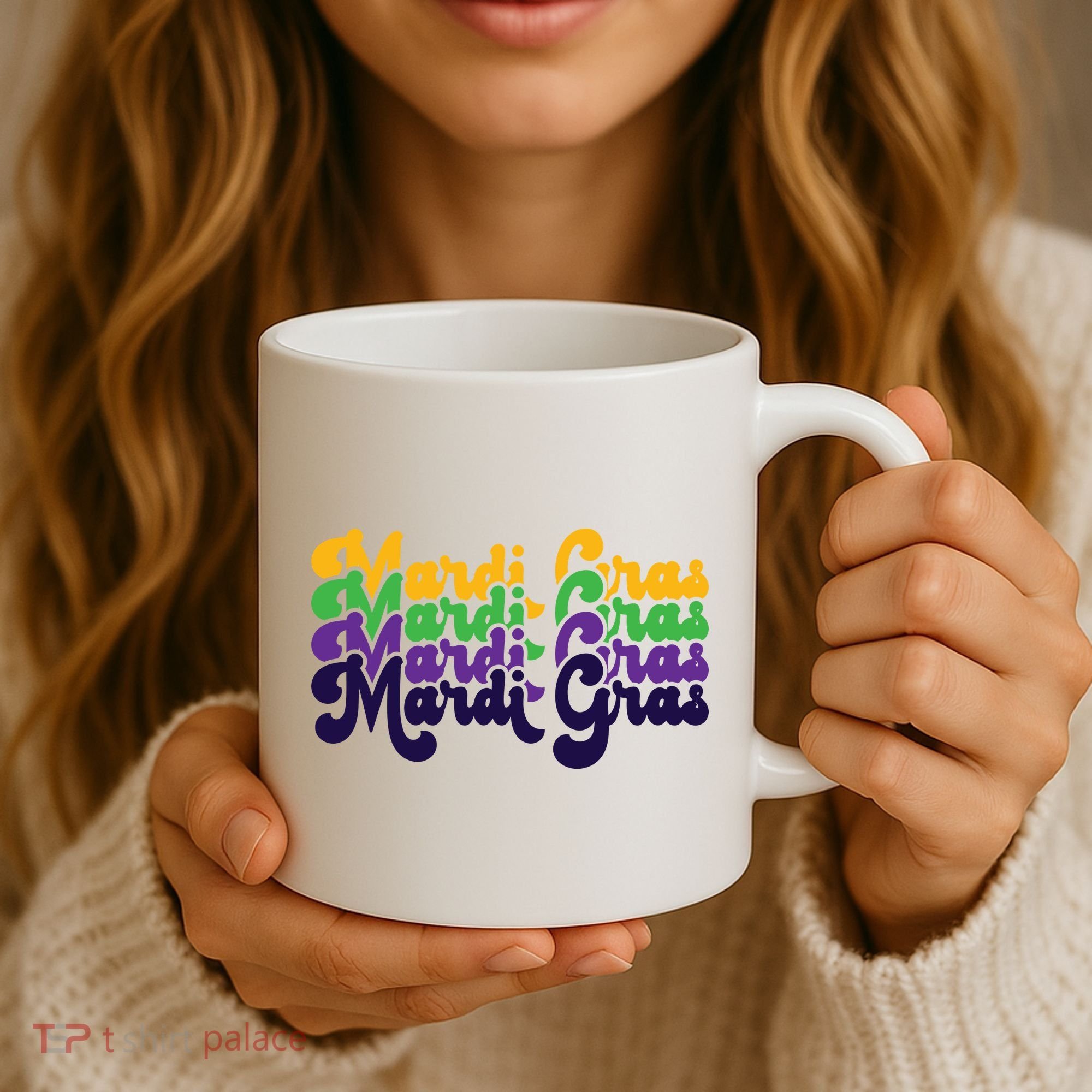 Mardi Gras New Orleans Retro Coffee Mug