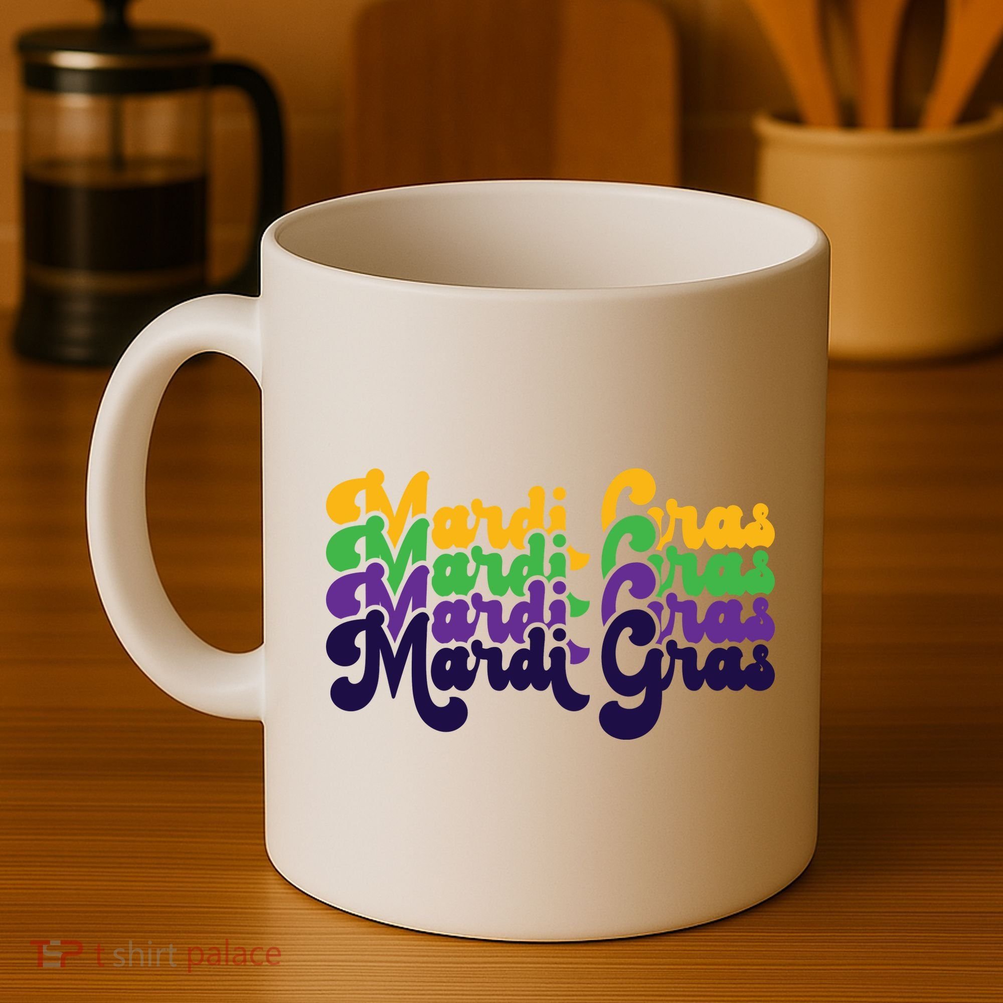 Mardi Gras New Orleans Retro Coffee Mug