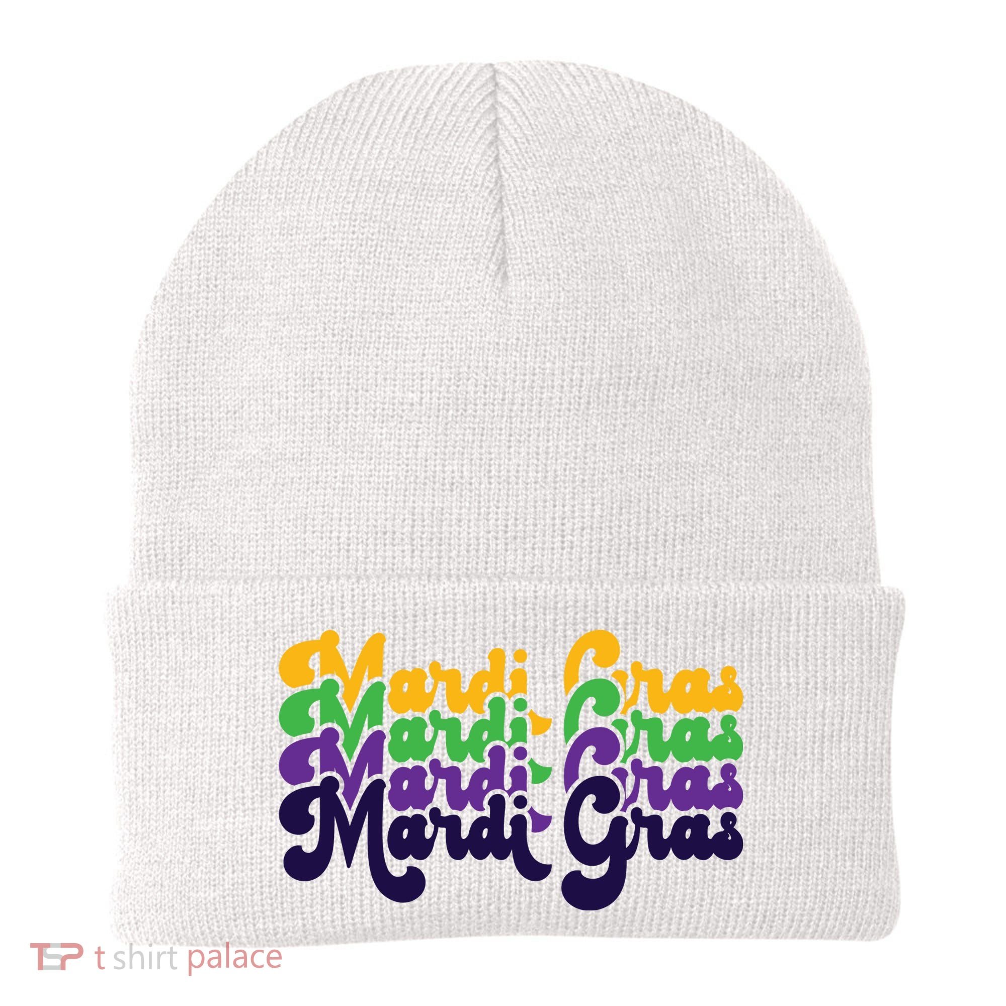 Mardi Gras New Orleans Retro Beanie