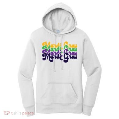 Mardi Gras New Orleans Retro Women's Hoodie
