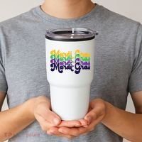 Mardi Gras New Orleans Retro Tumbler thumb 2
