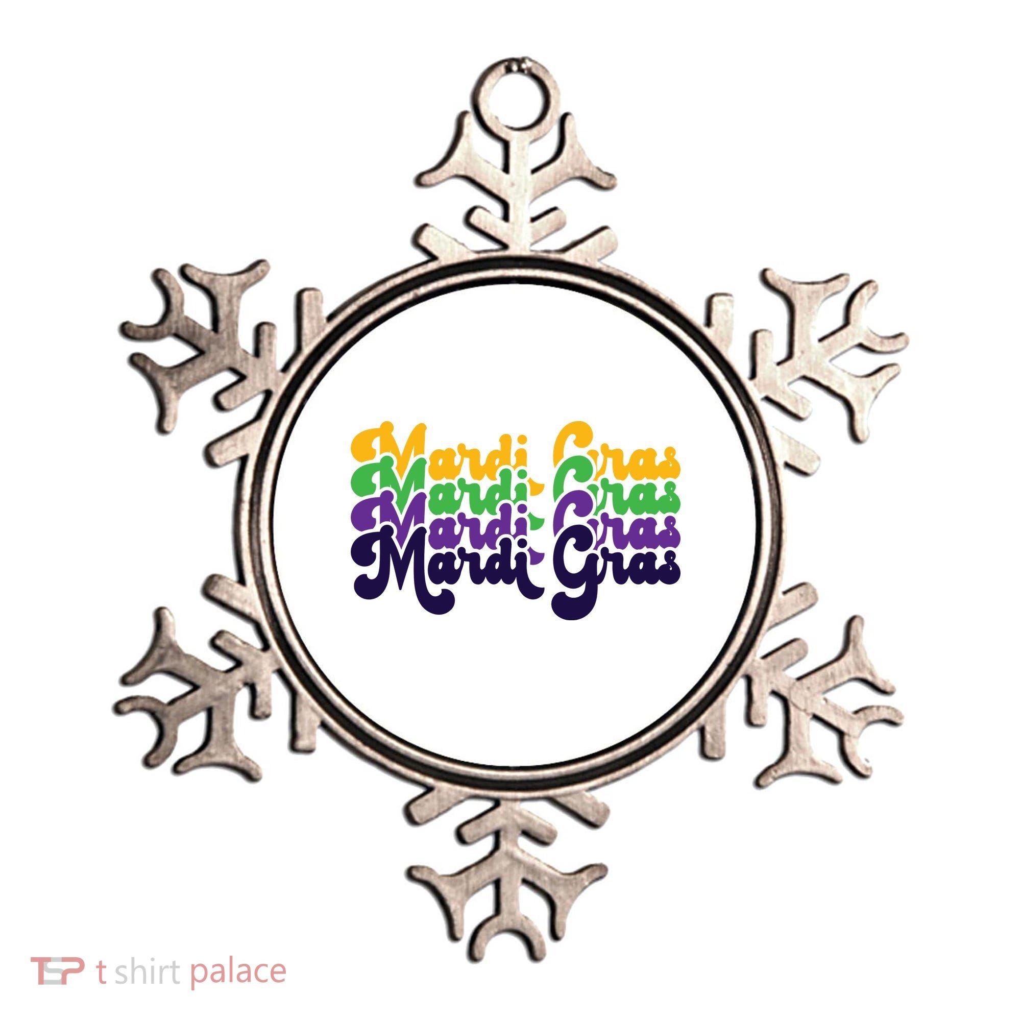 Mardi Gras New Orleans Retro Ornament