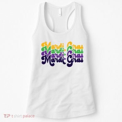 Mardi Gras New Orleans Retro Women's Tank Top