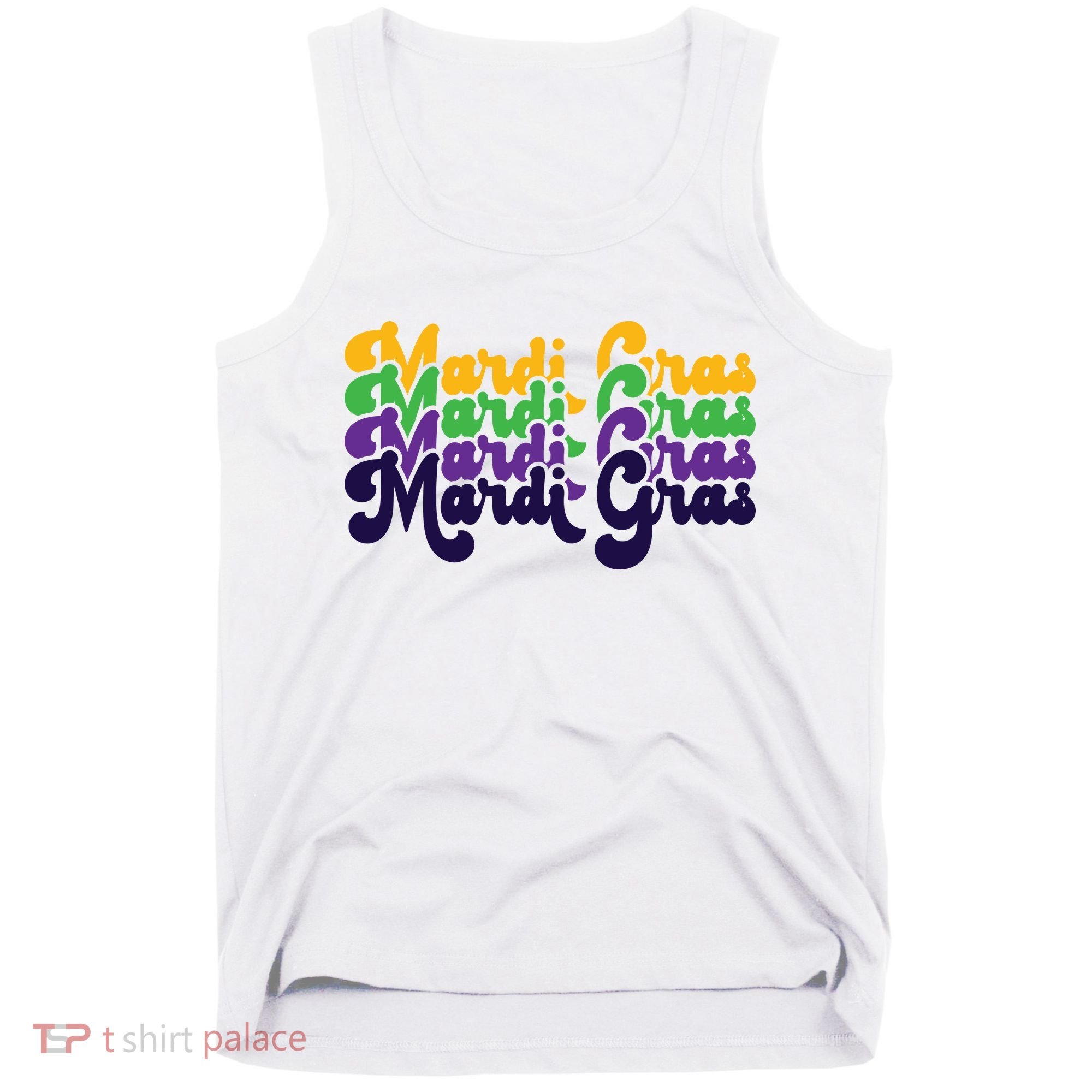 Mardi Gras New Orleans Retro Tank Top