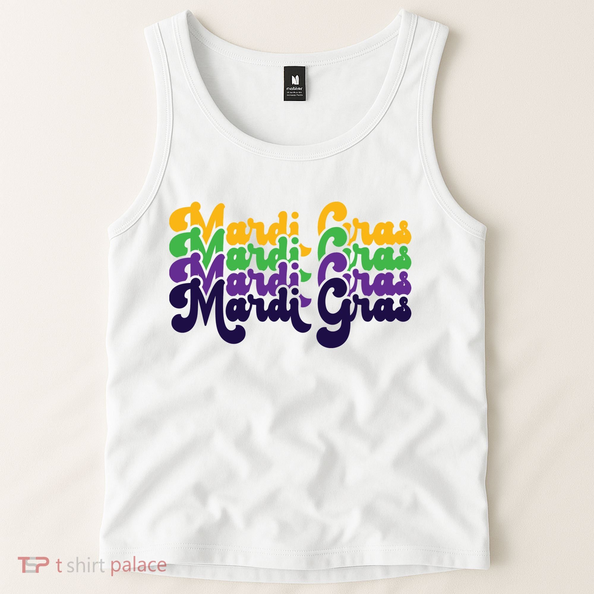Mardi Gras New Orleans Retro Tank Top