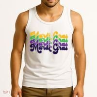 Mardi Gras New Orleans Retro Tank Top thumb 3