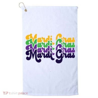 Mardi Gras New Orleans Retro Golf Towel
