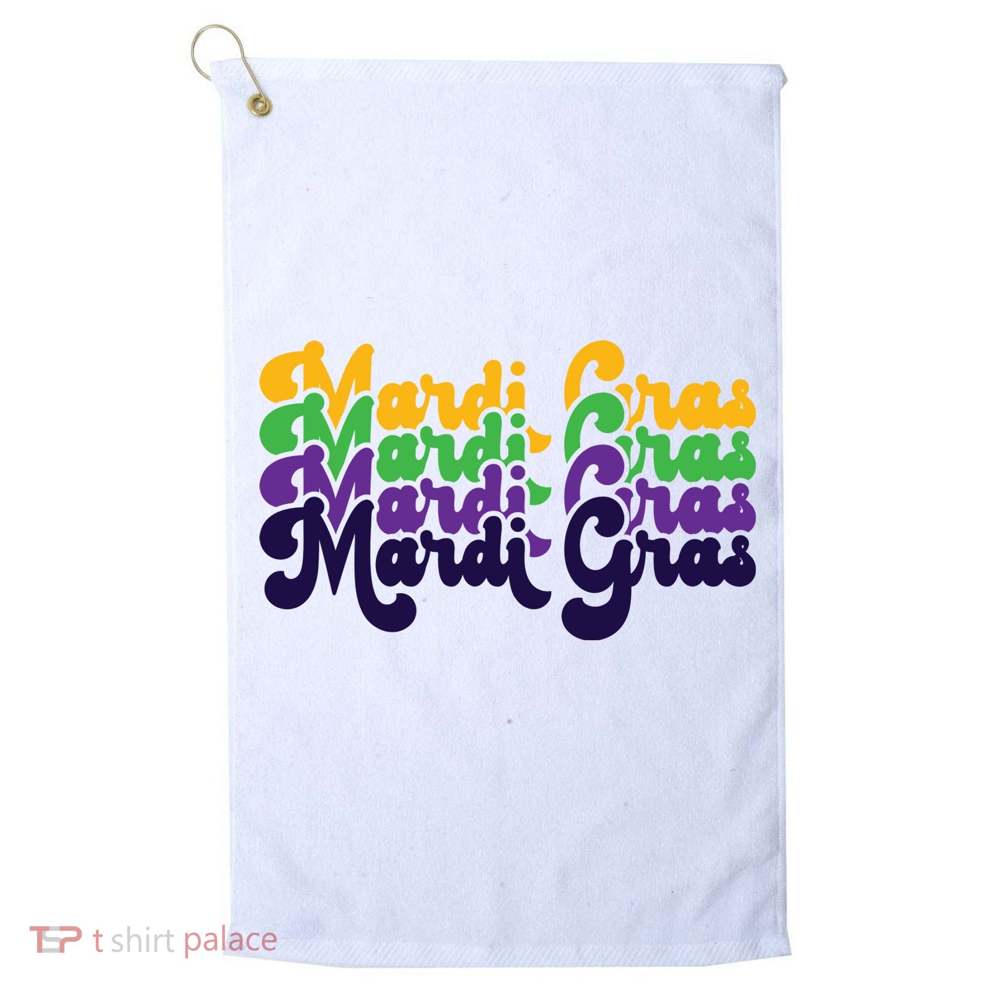 Mardi Gras New Orleans Retro Golf Towel