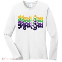 Mardi Gras New Orleans Retro Women's Long Sleeve Shirt thumb 0