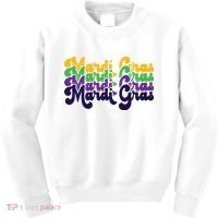 Mardi Gras New Orleans Retro Kids Sweatshirt thumb 0
