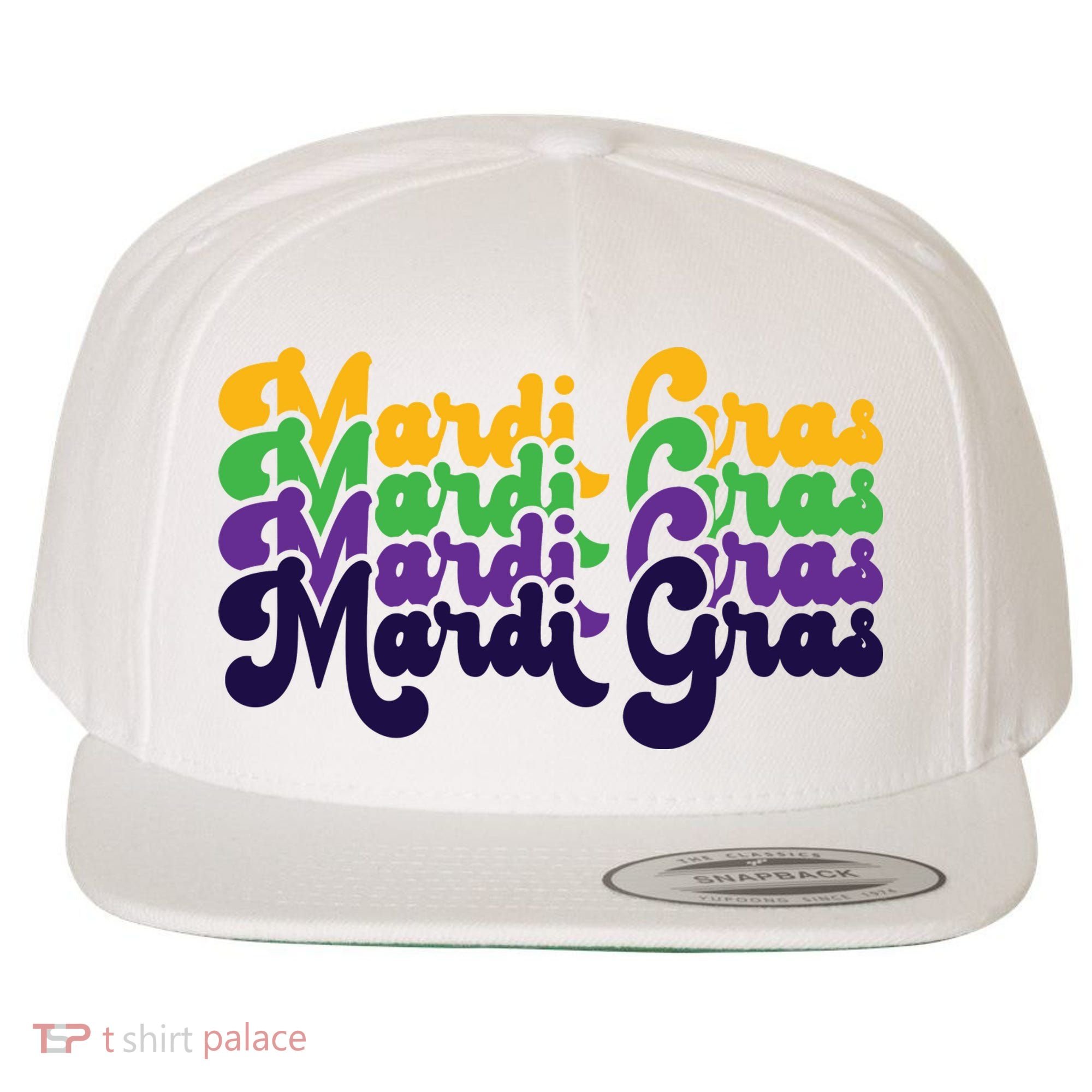 Mardi Gras New Orleans Retro Wool Snapback Cap