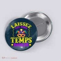 Mardi Gras New Orleans Let The Good Times Roll Button thumb 0