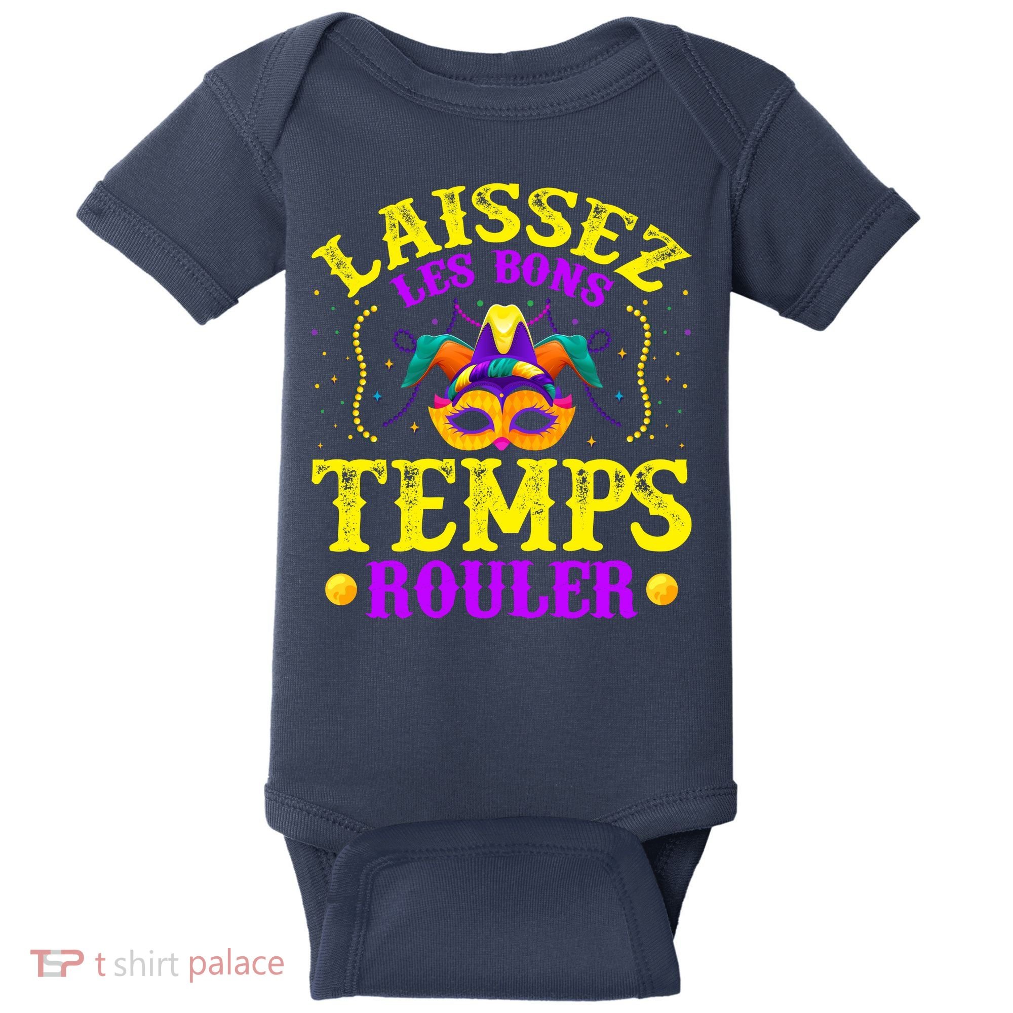 Mardi Gras New Orleans Let The Good Times Roll Baby Bodysuit