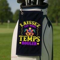 Mardi Gras New Orleans Let The Good Times Roll Golf Towel thumb 2