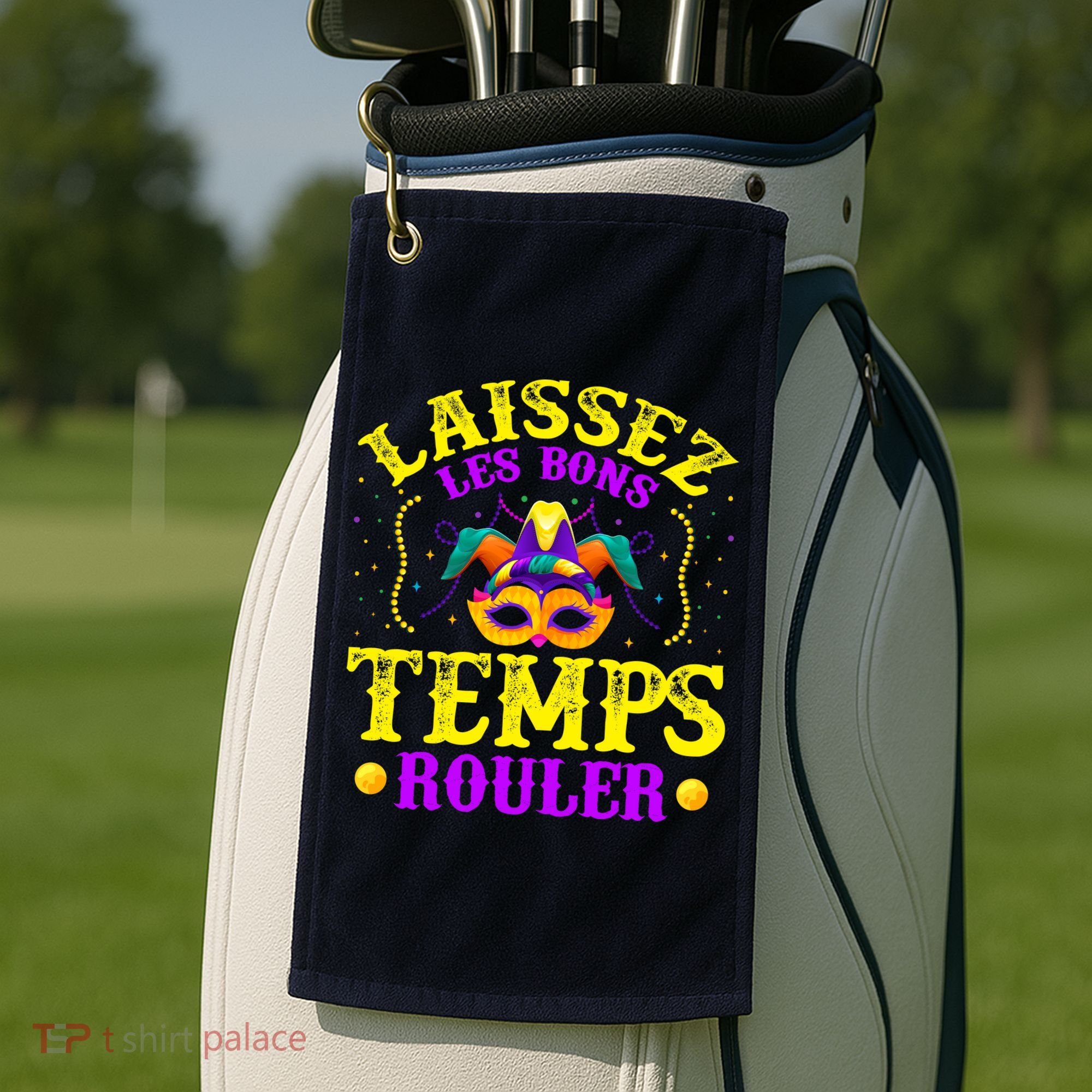 Mardi Gras New Orleans Let The Good Times Roll Golf Towel