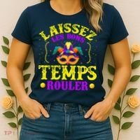 Mardi Gras New Orleans Let The Good Times Roll Women's T-Shirt thumb 2