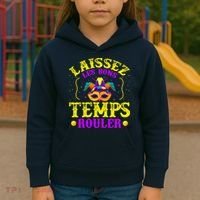 Mardi Gras New Orleans Let The Good Times Roll Kids Hoodie thumb 3