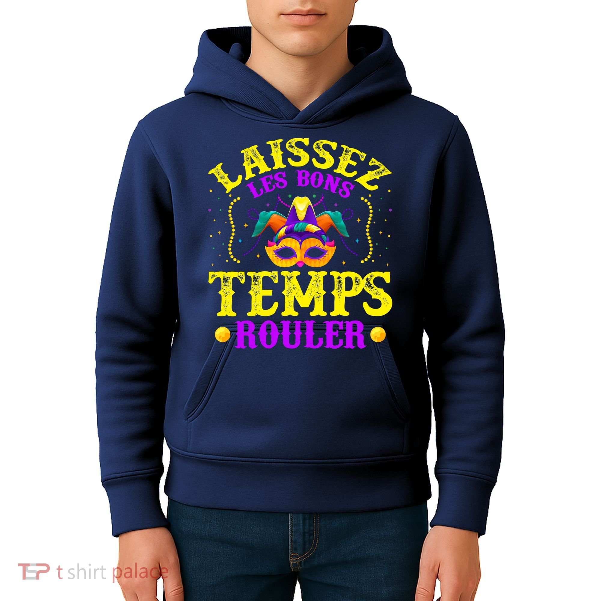 Mardi Gras New Orleans Let The Good Times Roll Kids Hoodie
