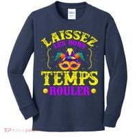 Mardi Gras New Orleans Let The Good Times Roll Kids Long Sleeve Shirt thumb 0