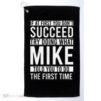 Mike Gifts Name Personalized Birthday Presents Funny Mike Golf Towel thumb 0