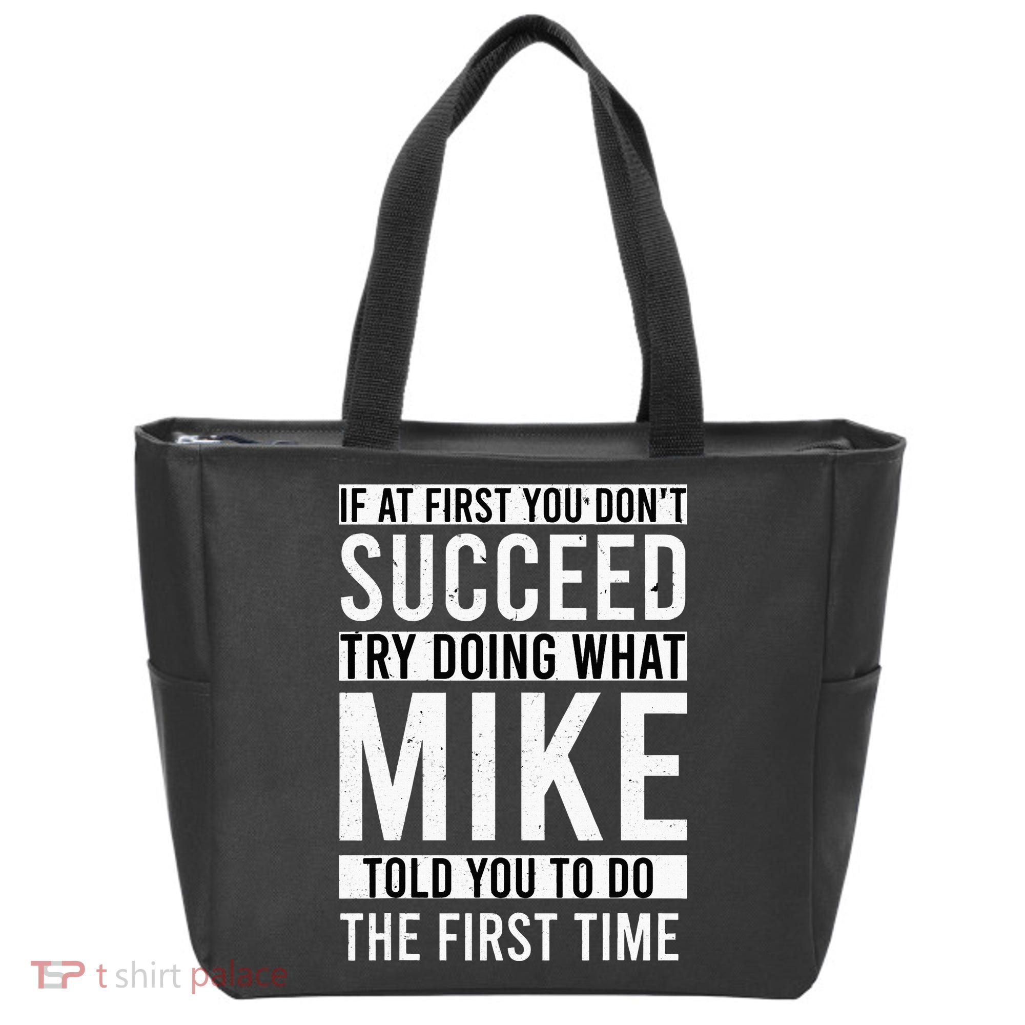 Mike Gifts Name Personalized Birthday Presents Funny Mike Tote Bag