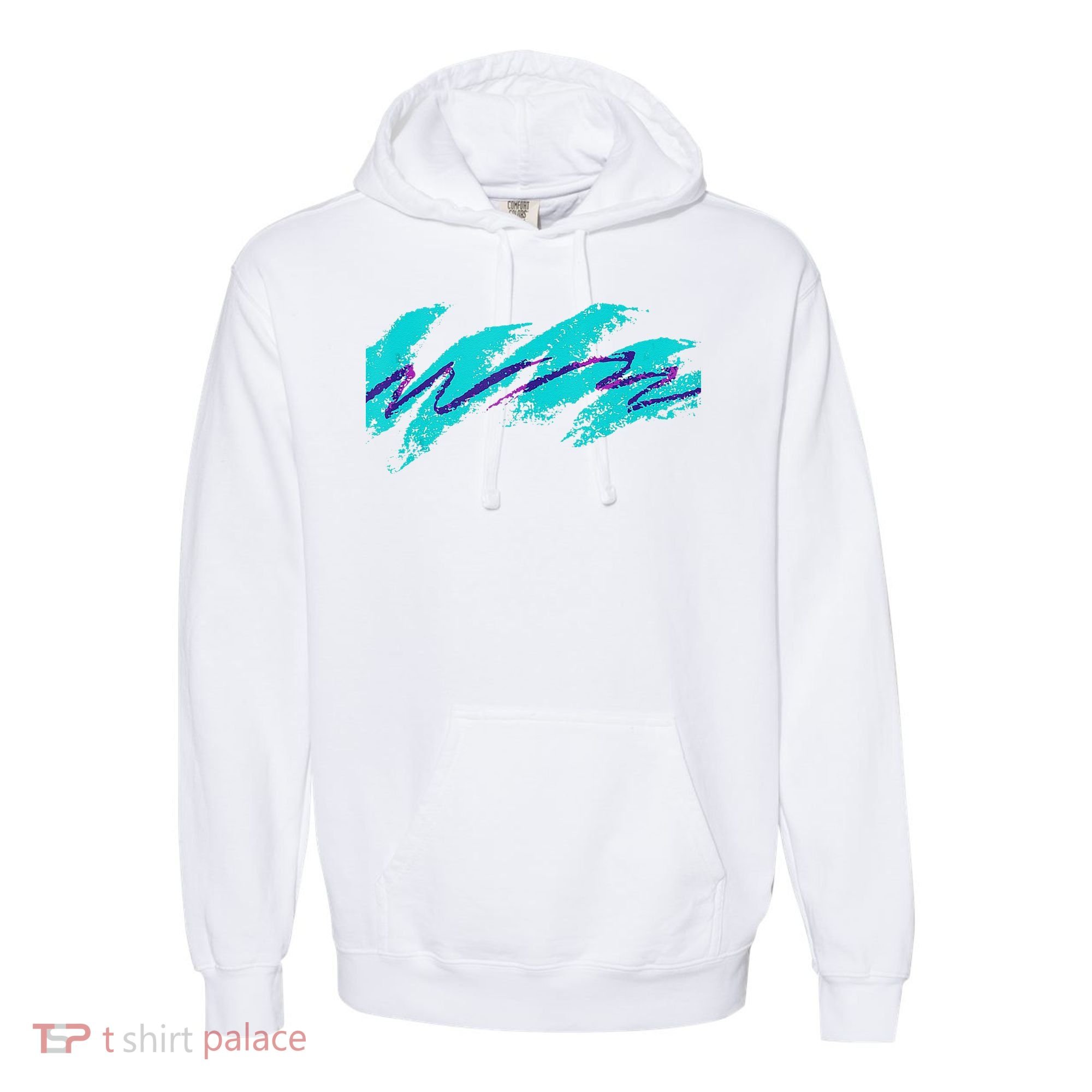 Millennials Geometric Nostalgia 90s Comfort Colors Garment-Dyed Hooded Sweatshirt